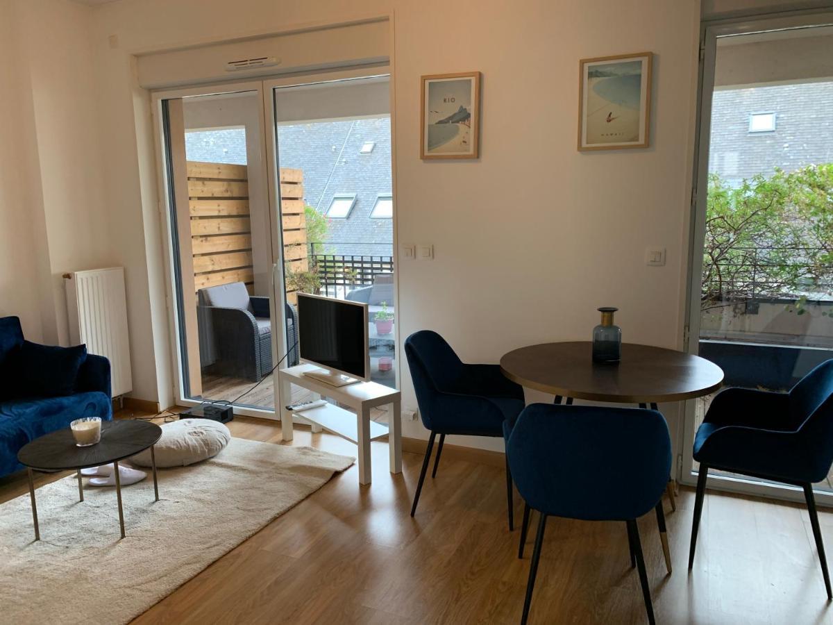Appartement Centre Ville Avec Terrasse Et Parking Securise Rennes Luaran gambar